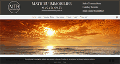 Desktop Screenshot of mathieu-immobilier.com